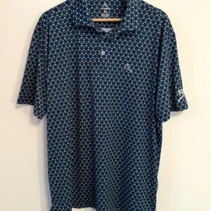 Rhoback x Barstool Golf “The Troopa” Cart Palm Tree Pattern Performance Polo